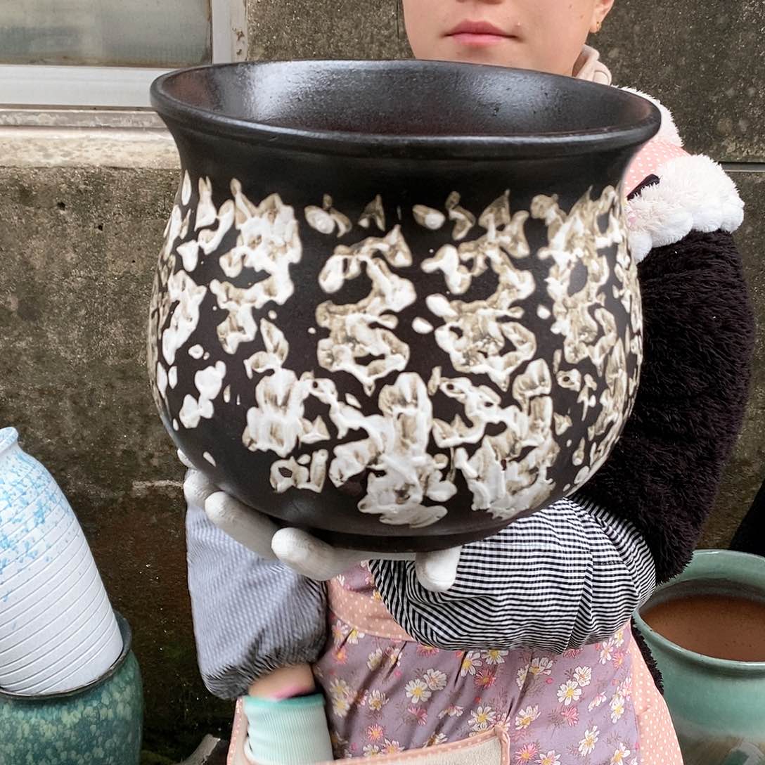 紫砂花盆正品口25高22