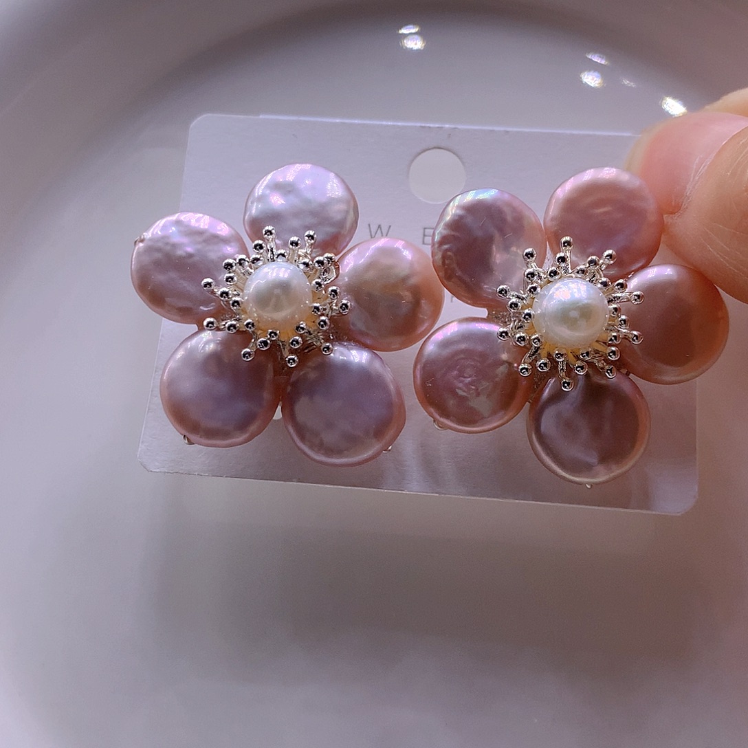 淡水珍珠耳饰未镶嵌