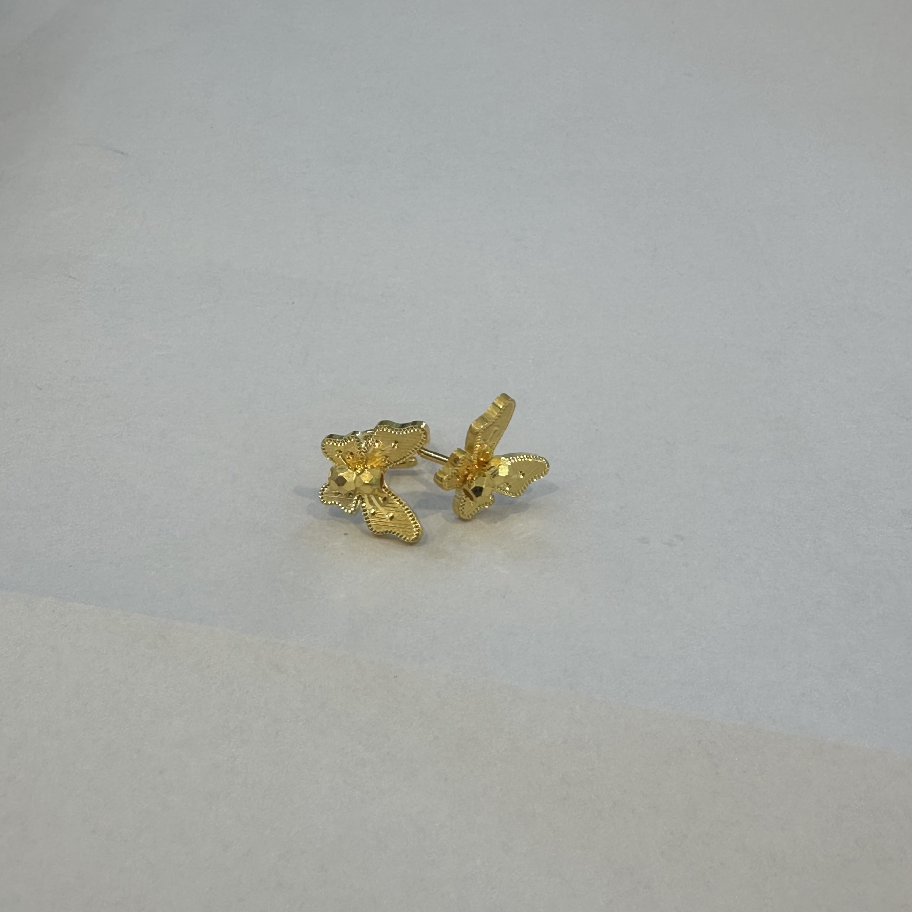 3-ES【聚鑫黄金】足金999 周庄梦蝶耳饰