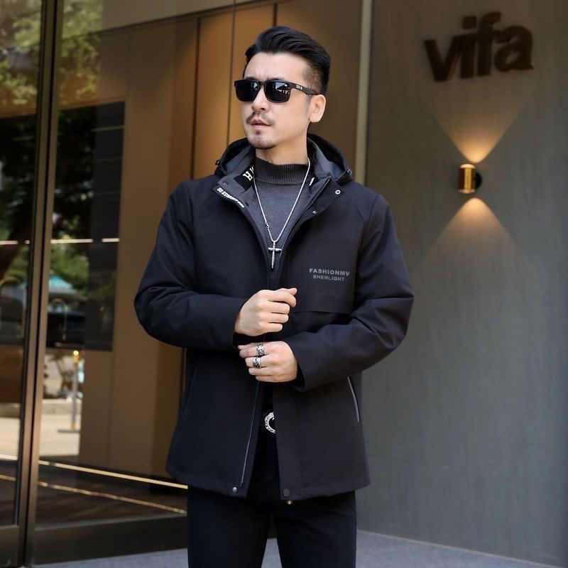 2025新款男士派克服内胆可拆卸秋冬保暖外套