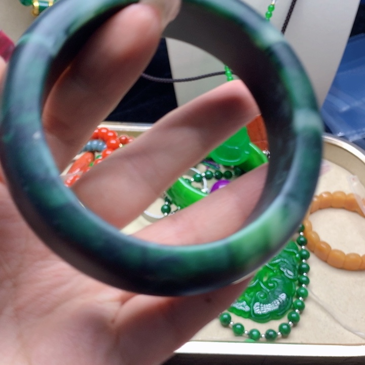 玛瑙/玉髓颈饰合金手镯