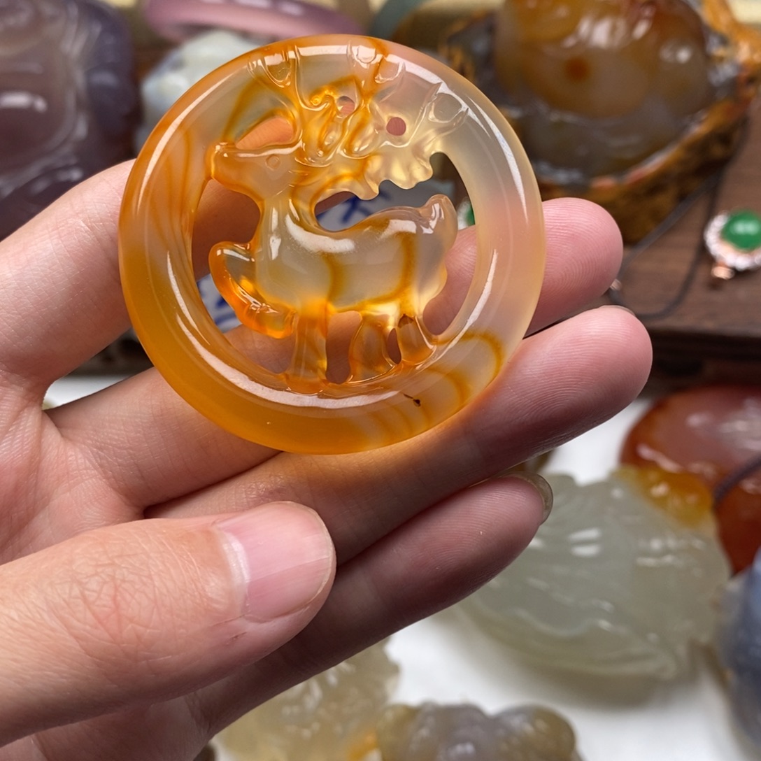 玛瑙/玉髓未镶嵌颈饰