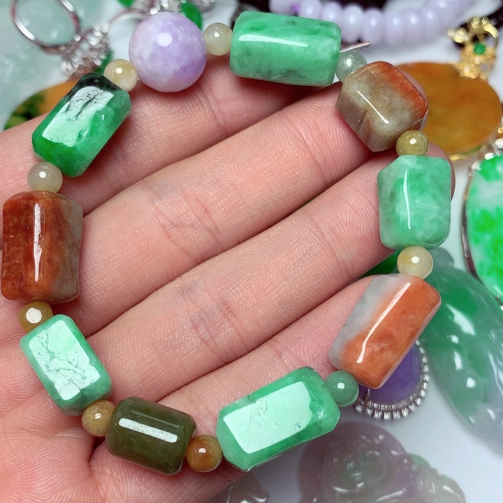 翡翠手串未镶嵌a货