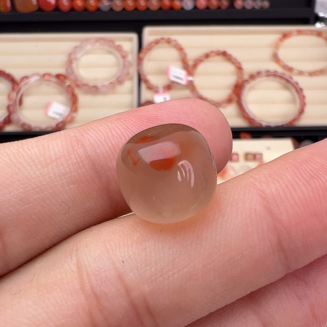 未镶嵌川料南红玛瑙老型珠