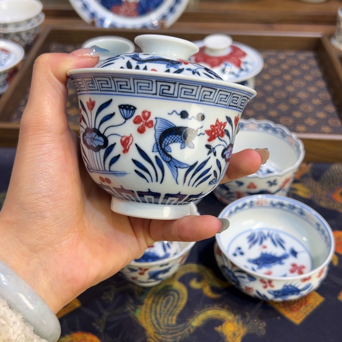 景德镇陶瓷茶器百宝箱陶瓷