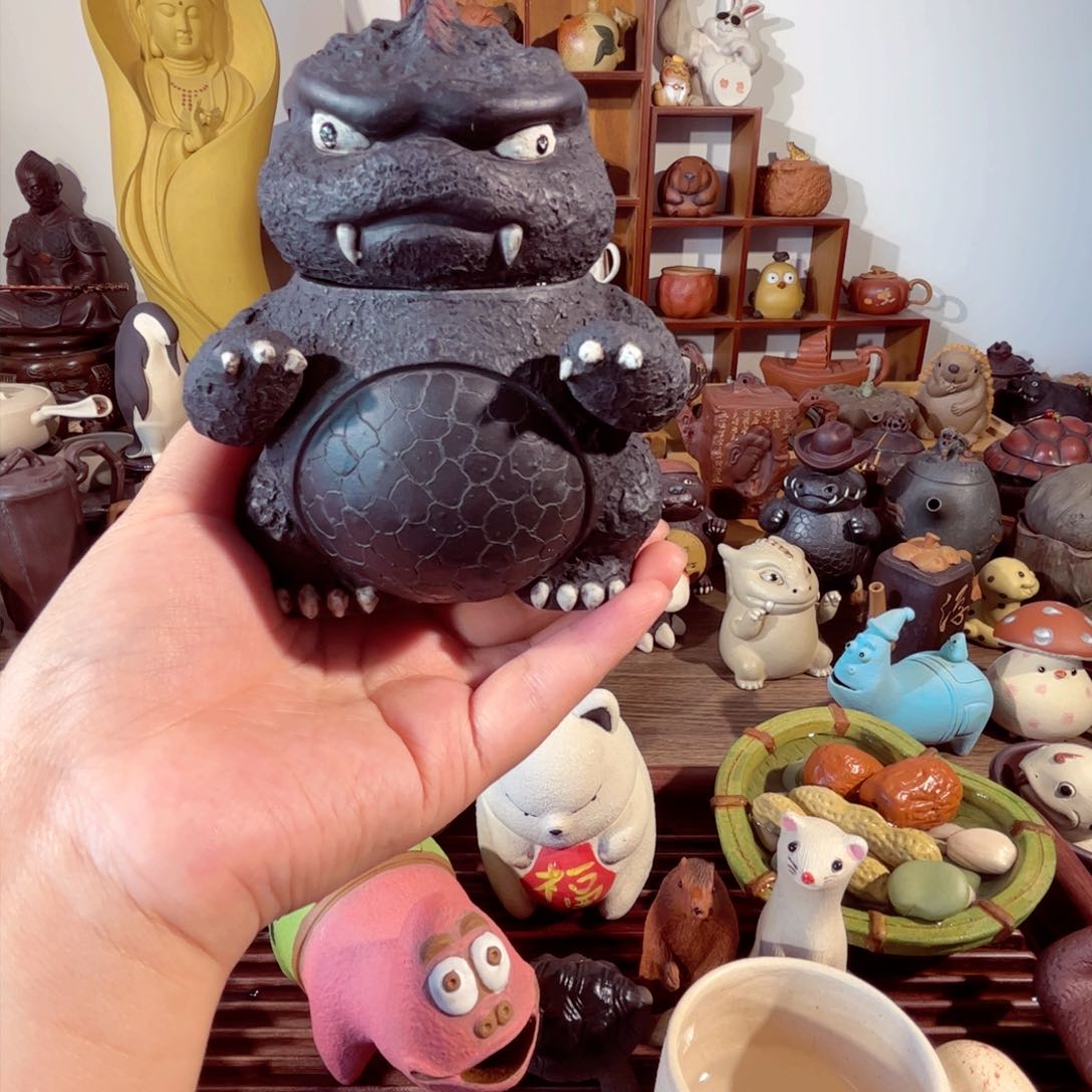 紫砂茶壶空*纯手工制作过程非常