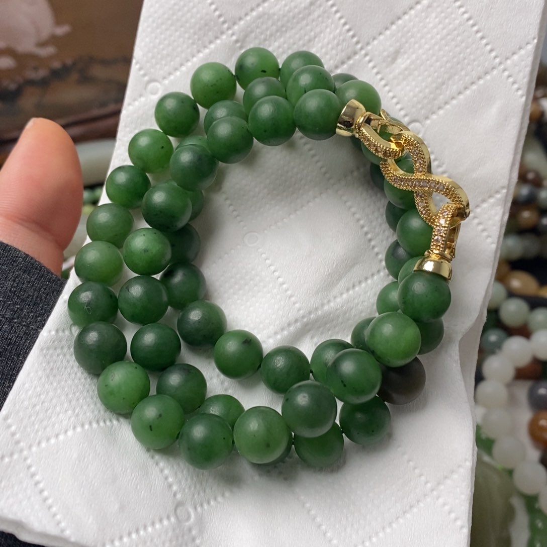 和田玉手串未镶嵌