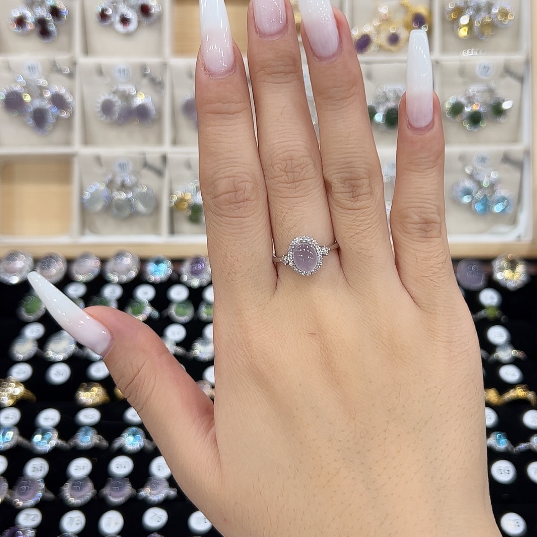 苞***主萤石戒指银S925镶嵌