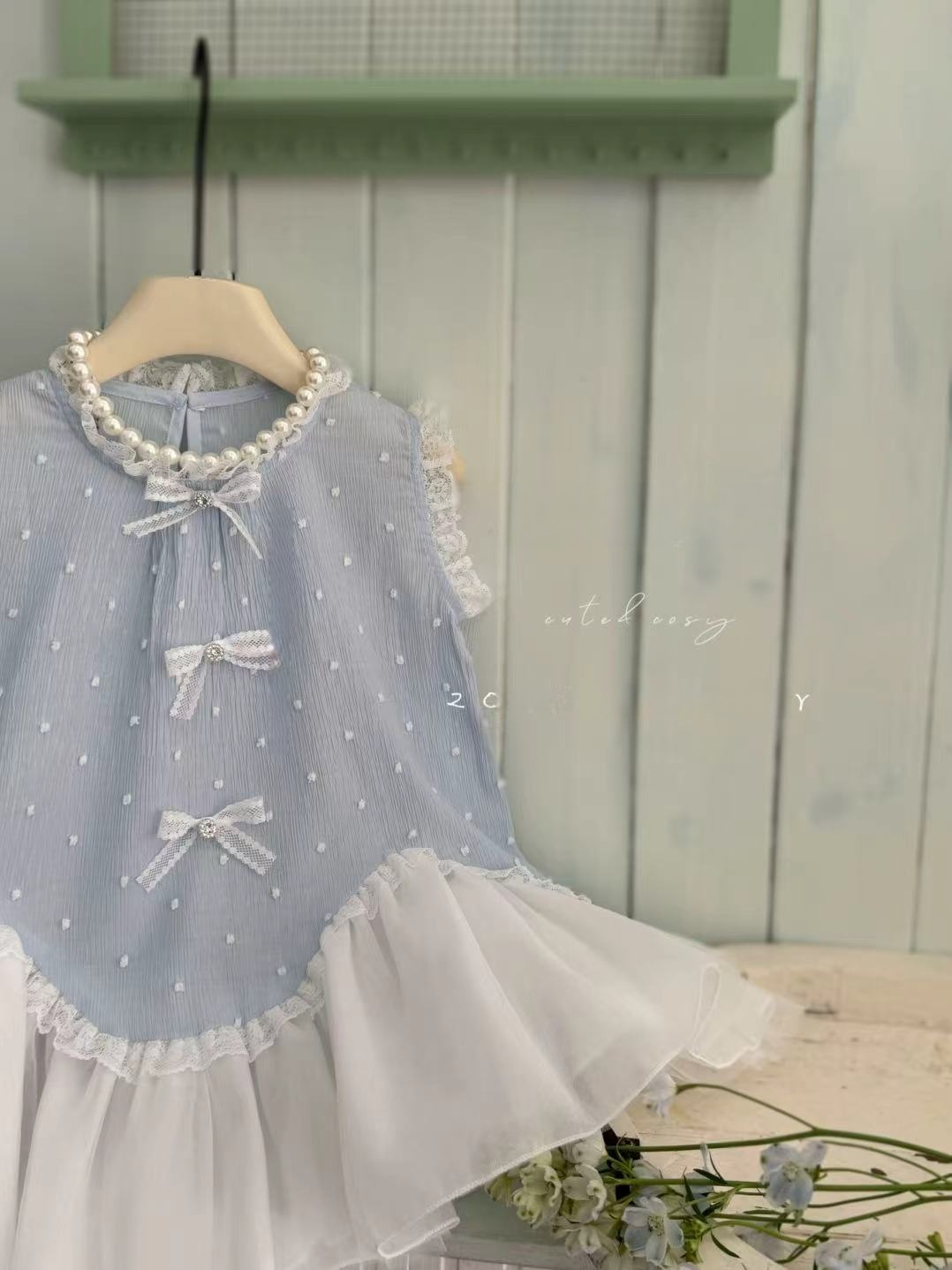 1756连衣裙夏装新款韩版无袖背心裙子洋气小女孩网纱公主裙