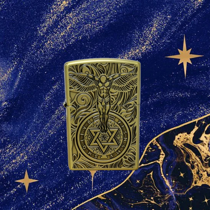 青铜守护天使打火机