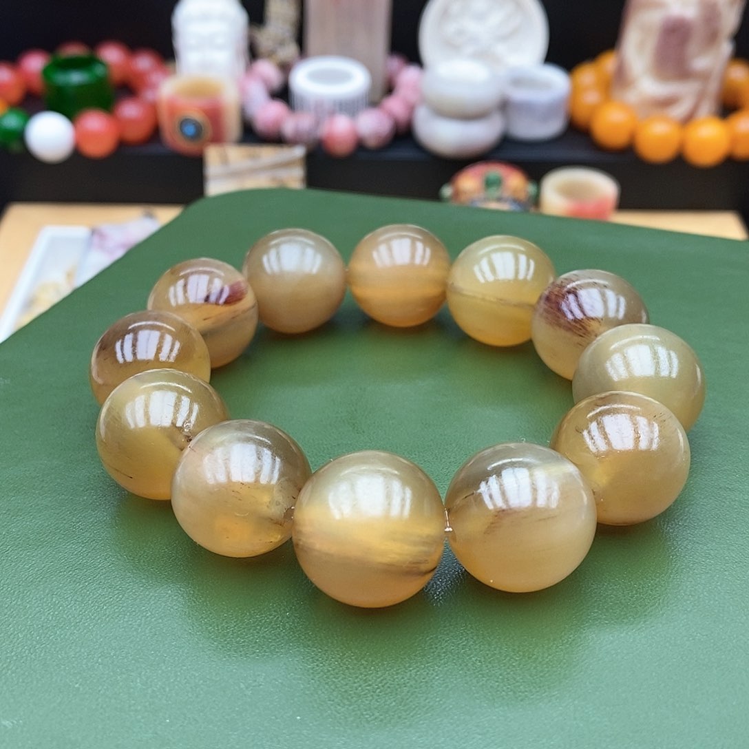 驼骨手串/手链20mm血料羊角