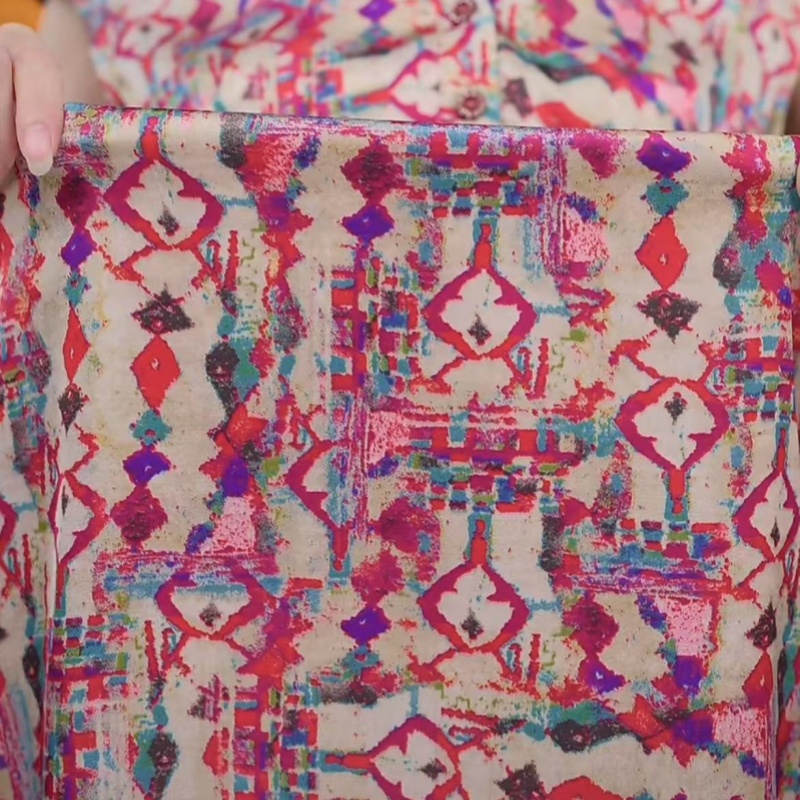 2025年新中式国风高级显瘦旗袍碎花连衣裙（平面花）【X4482】-喵喵