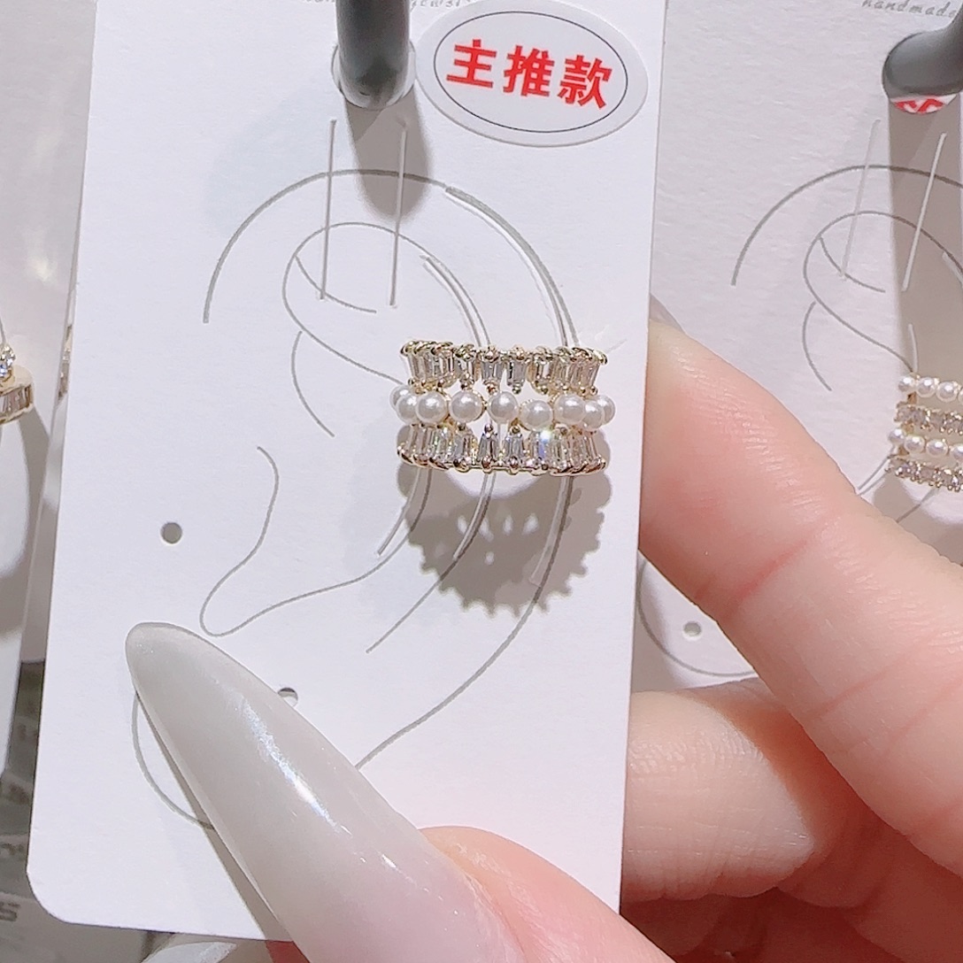 锆石铜合金925银耳环
