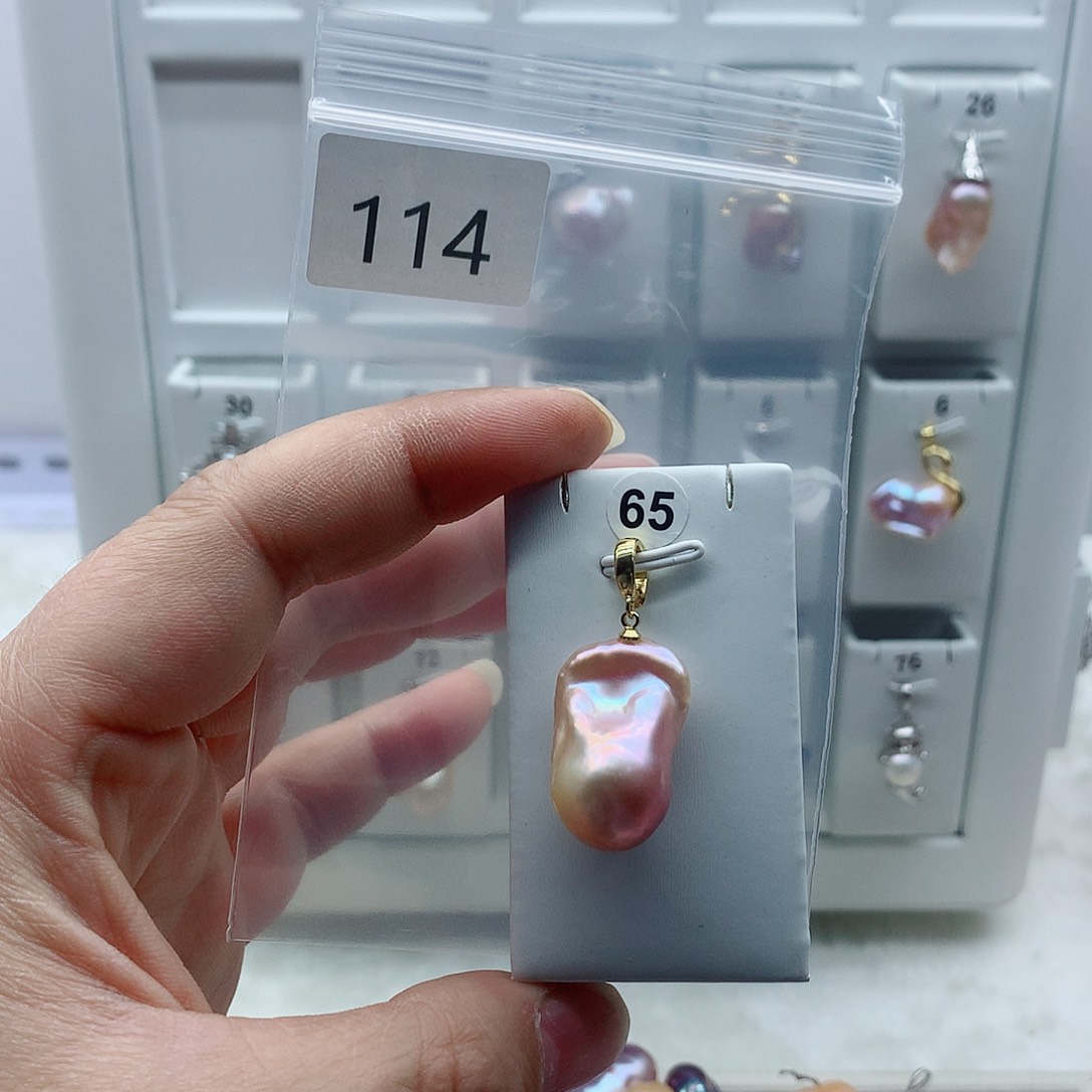 吊坠(不含链)淡水珍珠合金