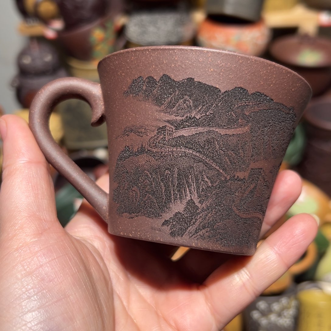 紫砂茶杯宜兴紫砂主人杯