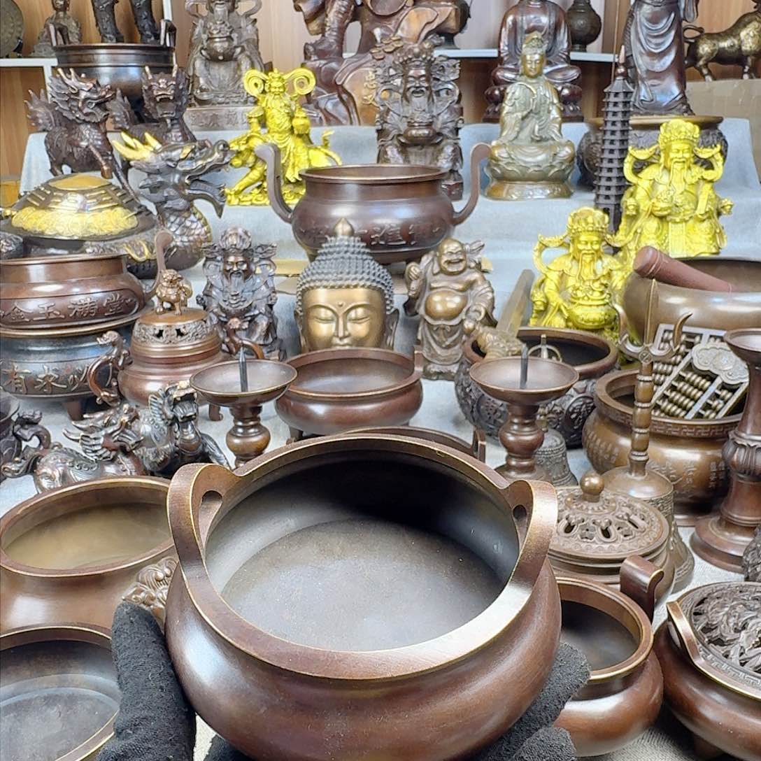家用供香炉纯铜工艺品