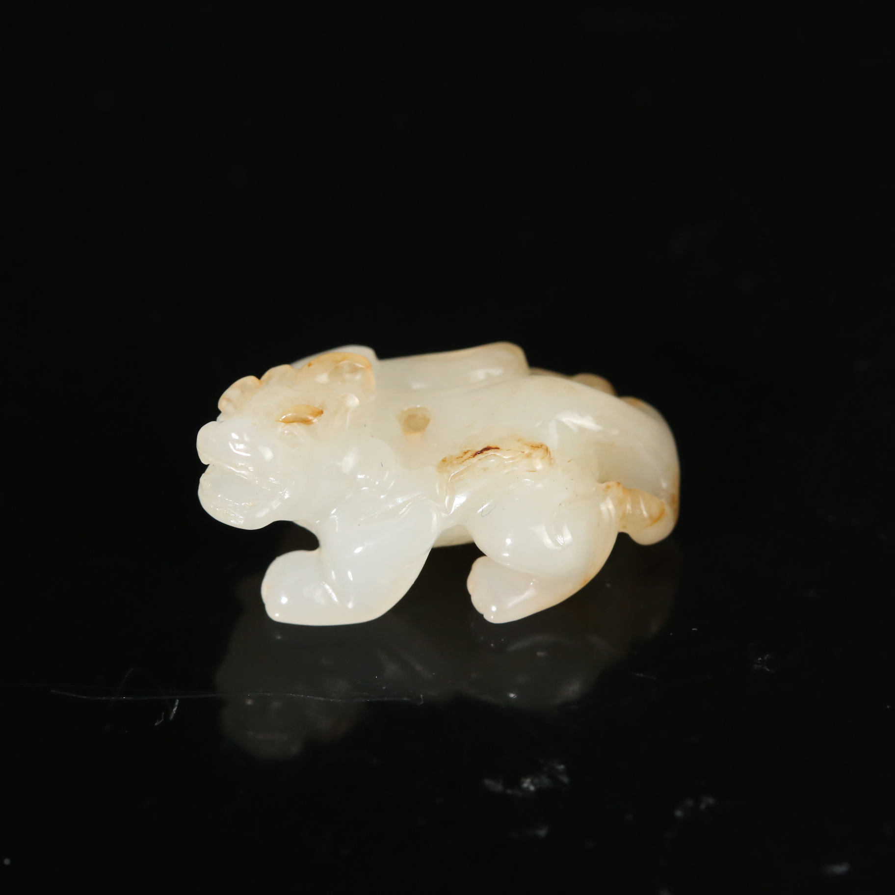 清代和田玉百禄勒子WDZC251005021