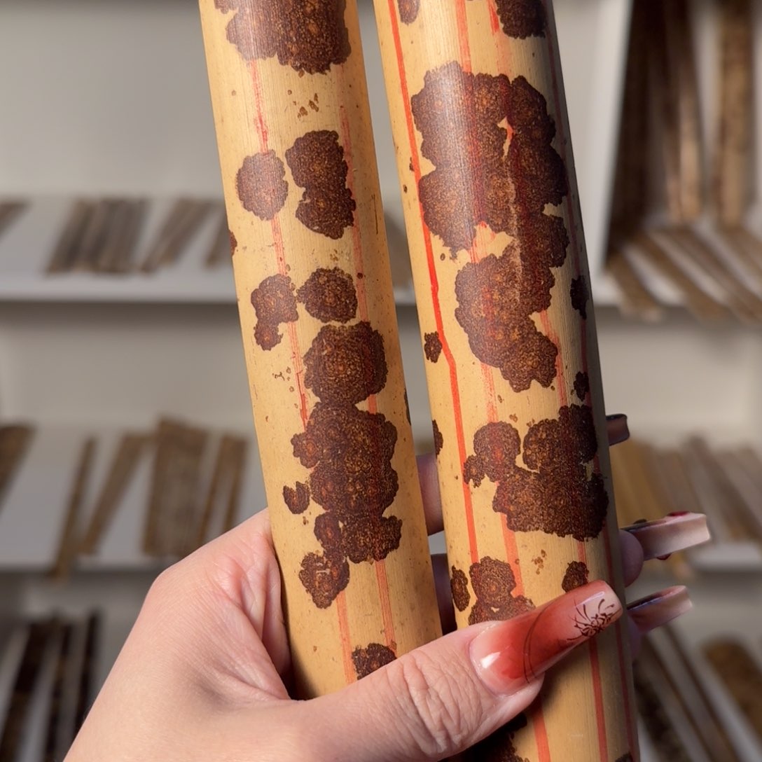 扇子孤****由兵哥扇艺斑竹折扇