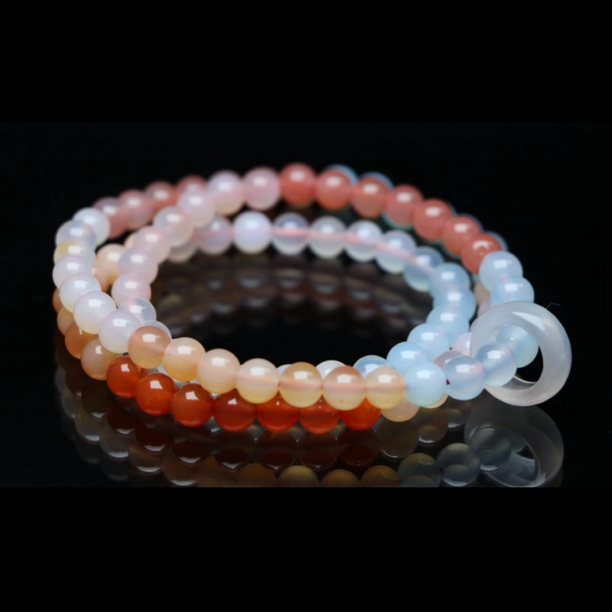 彩色盐源头玛瑙三圈