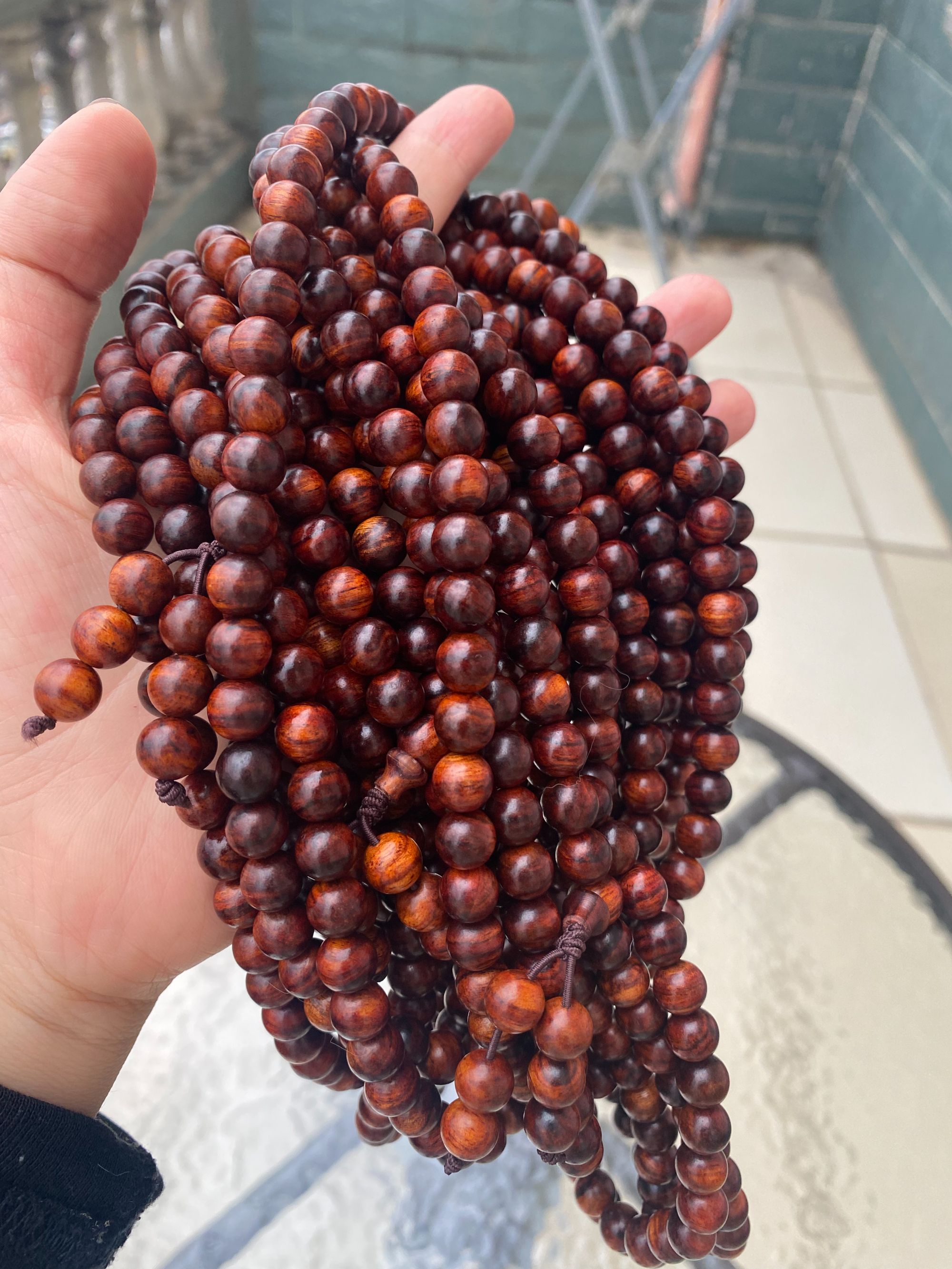 海南黄花梨老料8mm*108颗