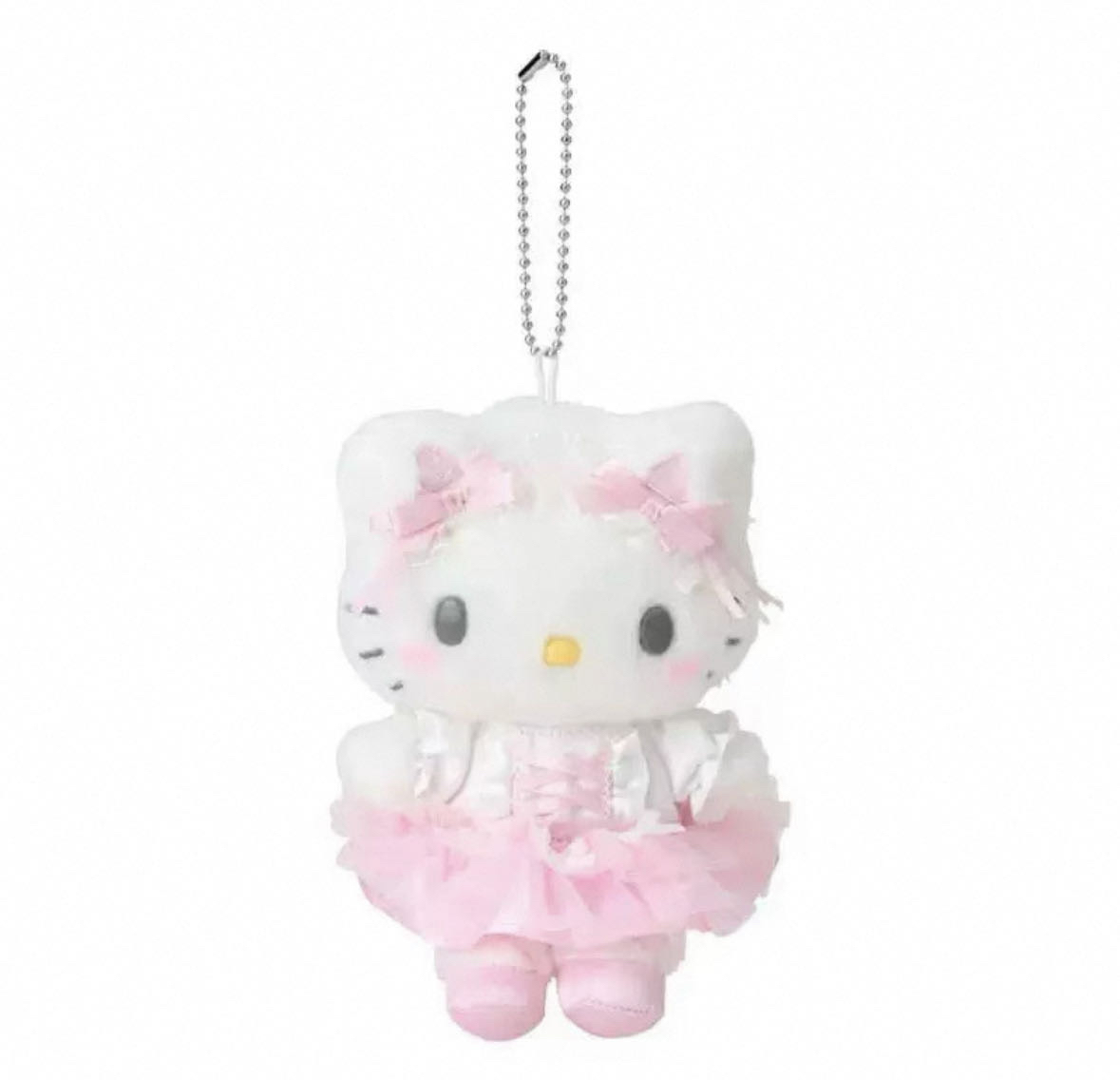 【日本正版】三丽鸥白猫芭蕾系列hello kitty小羊美乐蒂毛绒挂饰
