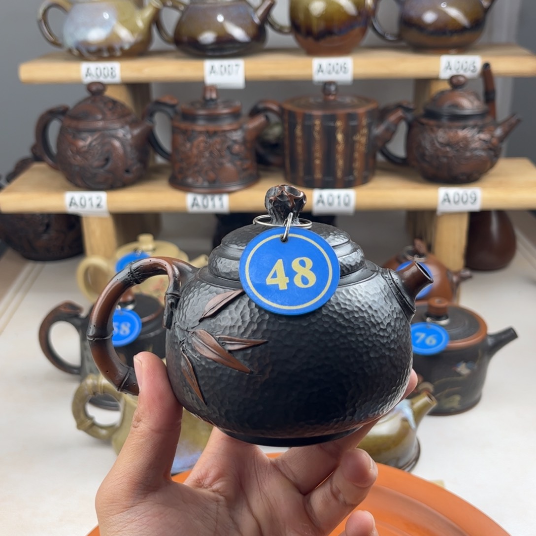 壶260cc 建水紫陶全手工制作，老手艺人精工制作