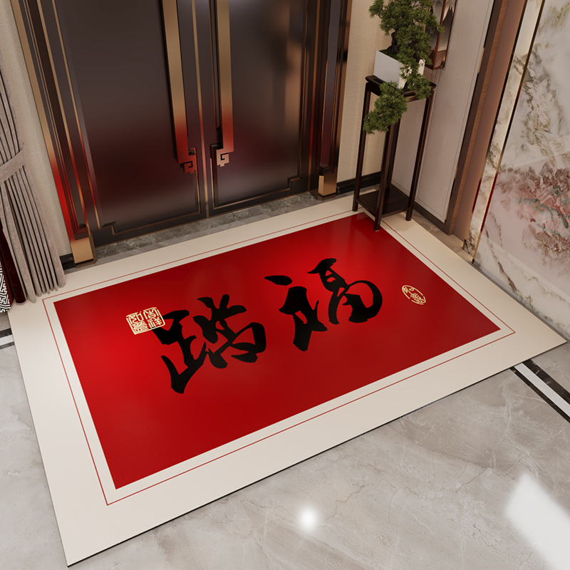 科技皮地垫入户门垫高级感可擦免洗浴室进门裁剪新中入户门地垫