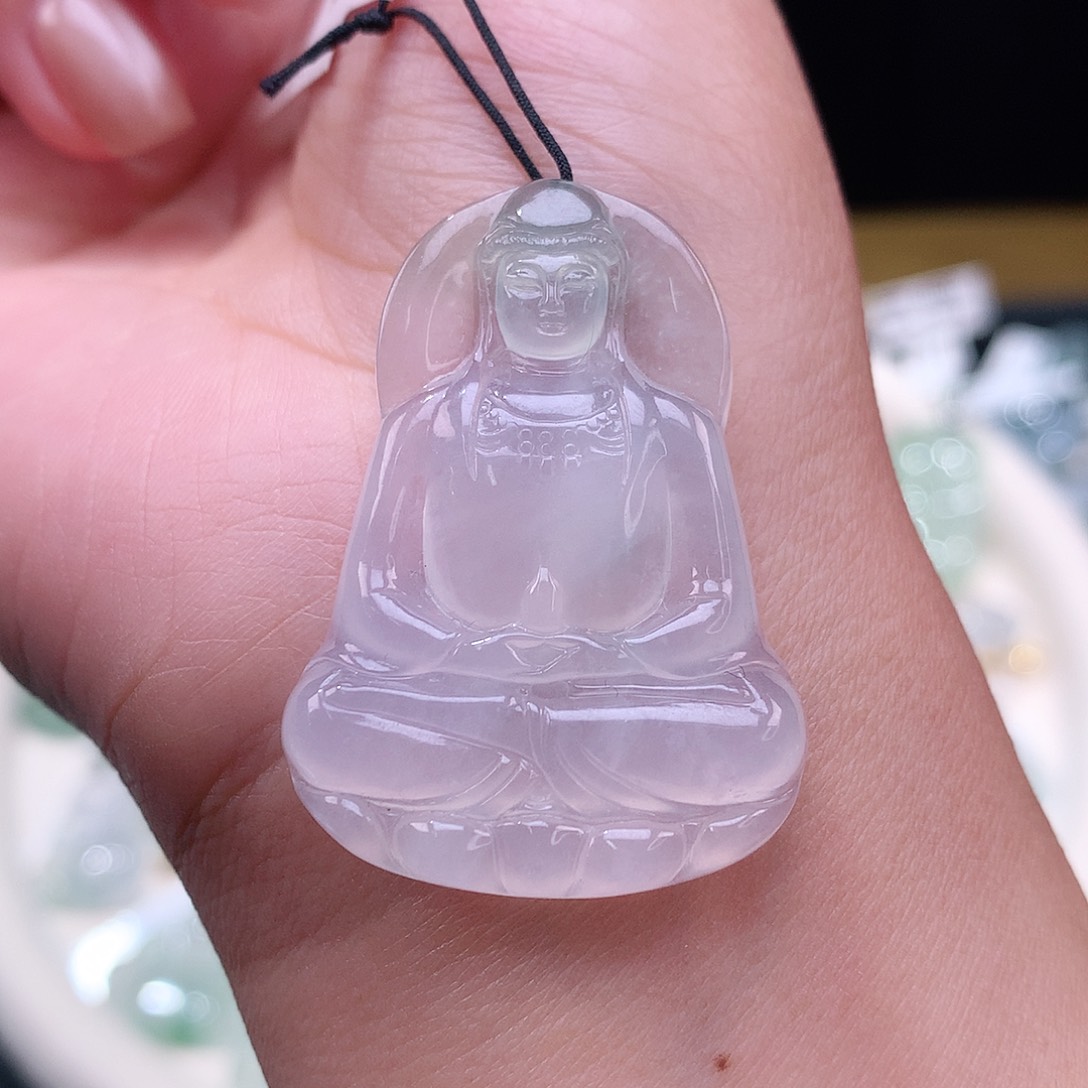 颈饰未镶嵌翡翠观音