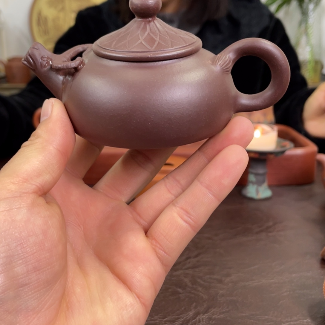 紫砂茶壶小牛壶紫泥