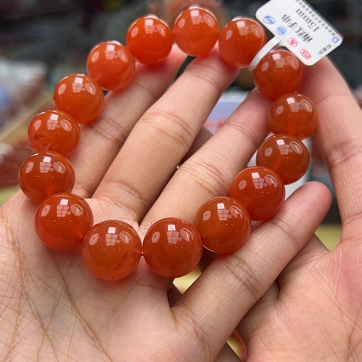 南红玛瑙多样性发一15mm未镶嵌