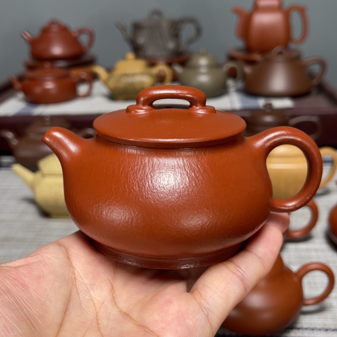 茶壶紫砂全手工制作150cc
