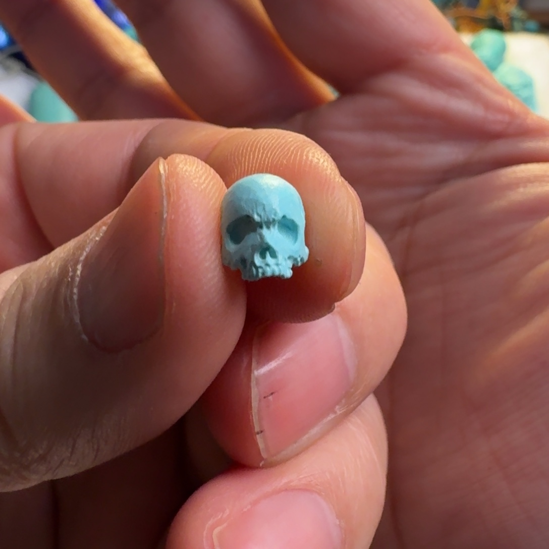 绿松石珠宝奇石未镶嵌7.3mm