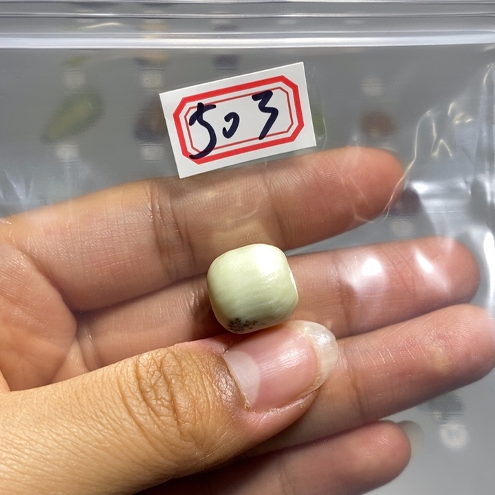 蛇纹石玉颈饰未镶嵌须**物