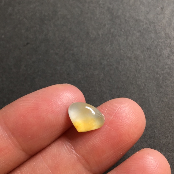 尺寸7.7-9.9-3.5天然缅甸翡翠玉石A高冰黄撒金爱心桃镶戒指手链宝