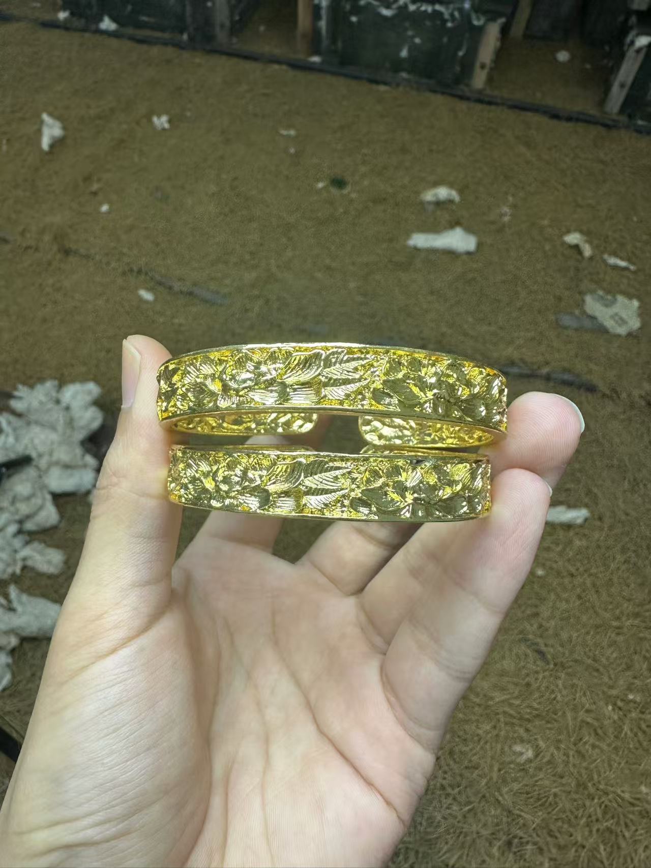 1个居家饰品摆件325(一对）精美摆件现代仿古复古工艺品  