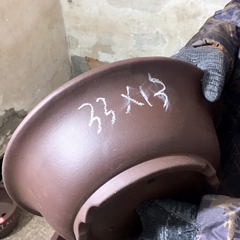 紫砂花盆手工制作