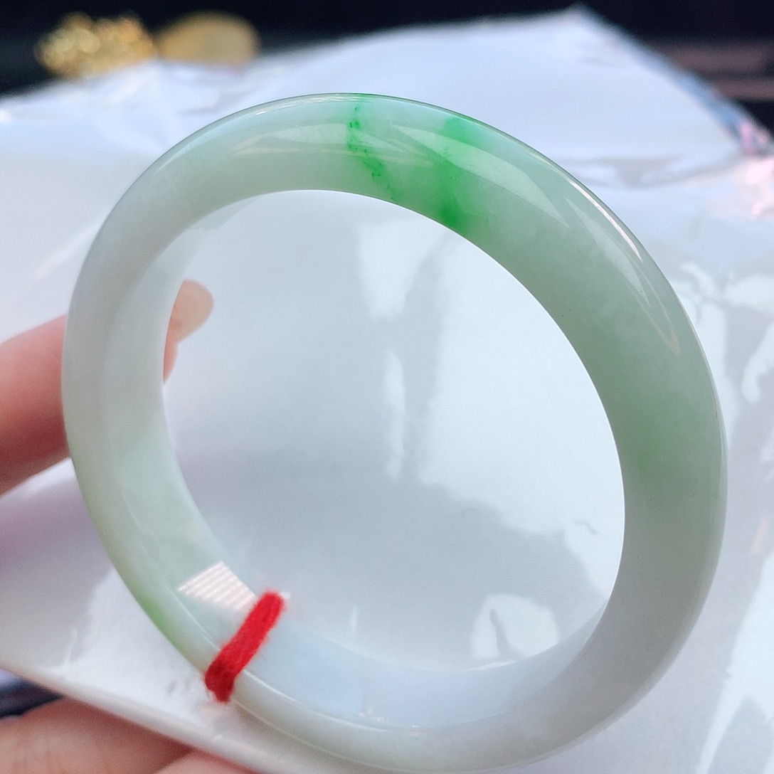 翡翠手镯未镶嵌54圈口480344
