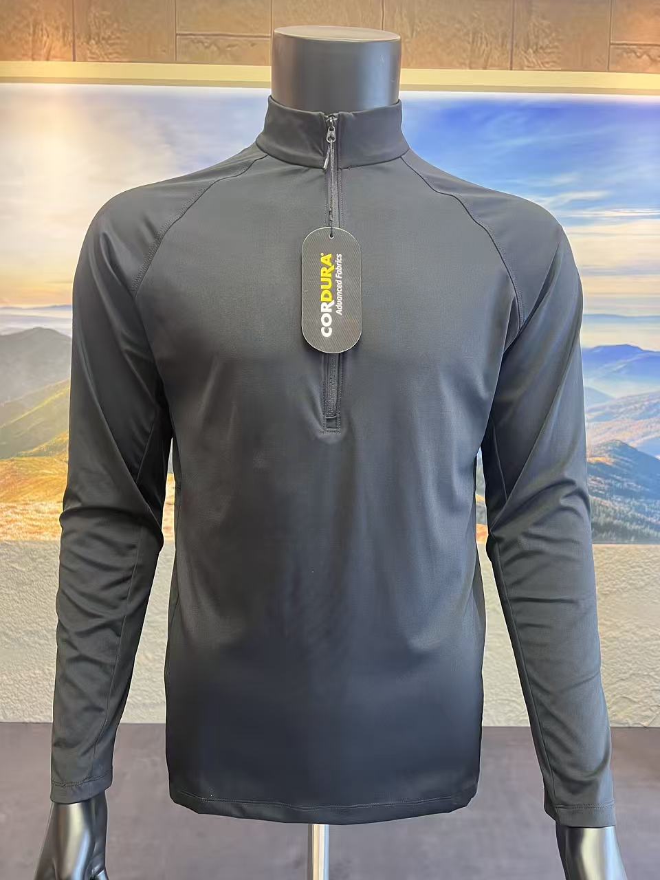 宽松型冬季保暖加绒拉链常规立领卫衣透气户外运动弹力