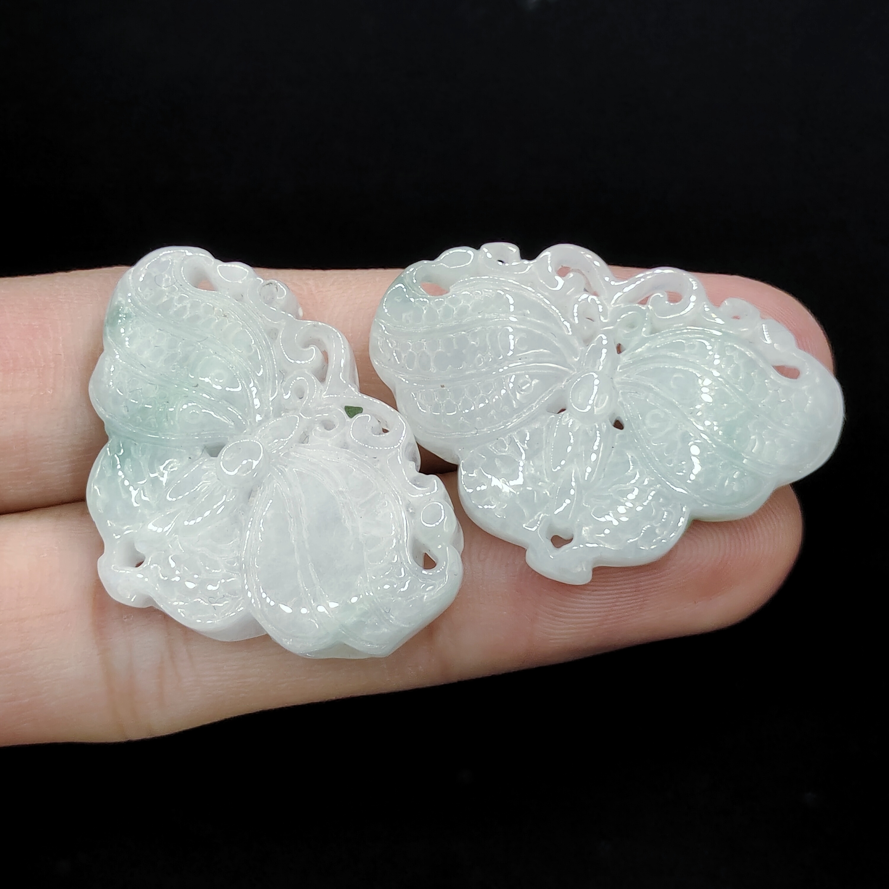 【老三珠宝】翡翠蝴蝶吊坠赠绳子GS【多样性发其一】约35-24-6mm