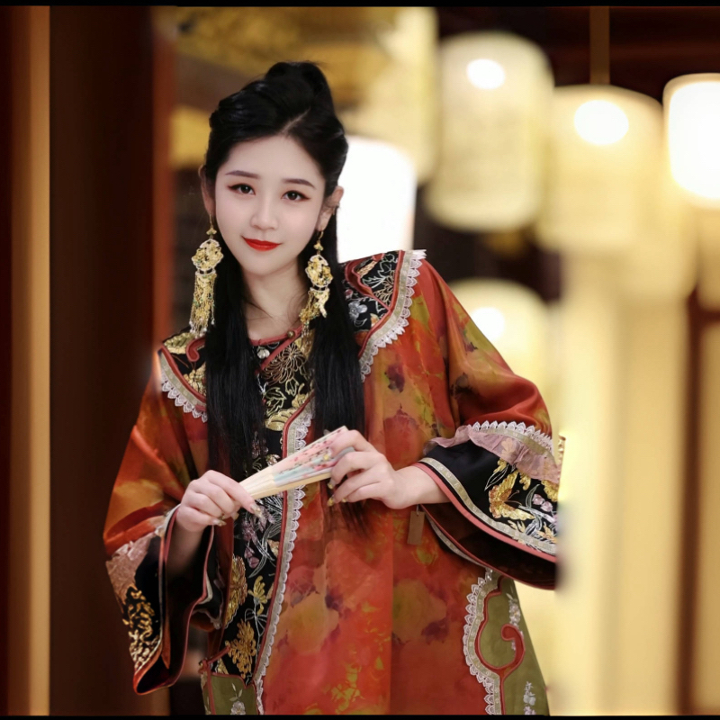 衣最芳绣中式国风复古真丝斜襟盘扣短款香云纱太太服