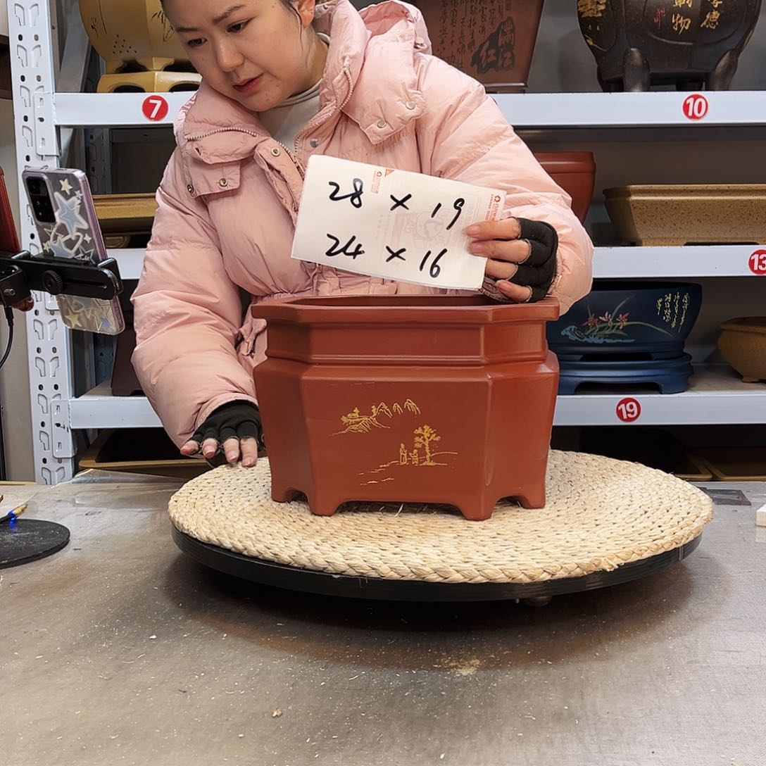 紫砂花盆紫砂花盆