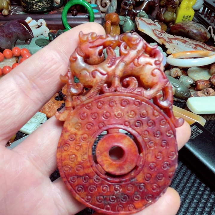 滴血莲花菩提把件