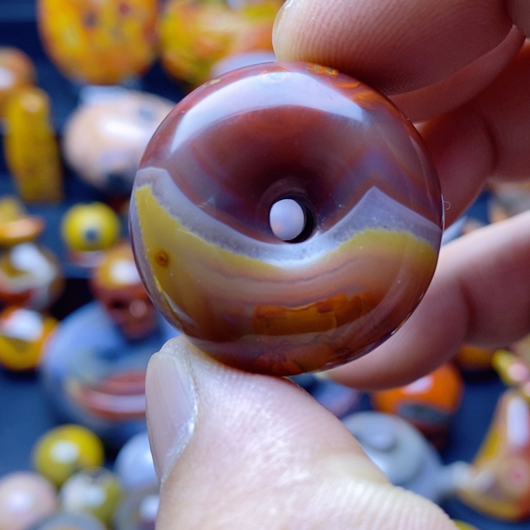 玛瑙/玉髓未镶嵌手把件