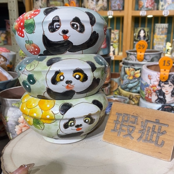 红陶景德镇艺术手绘作品