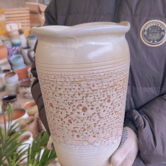 紫砂花盆高33口20————