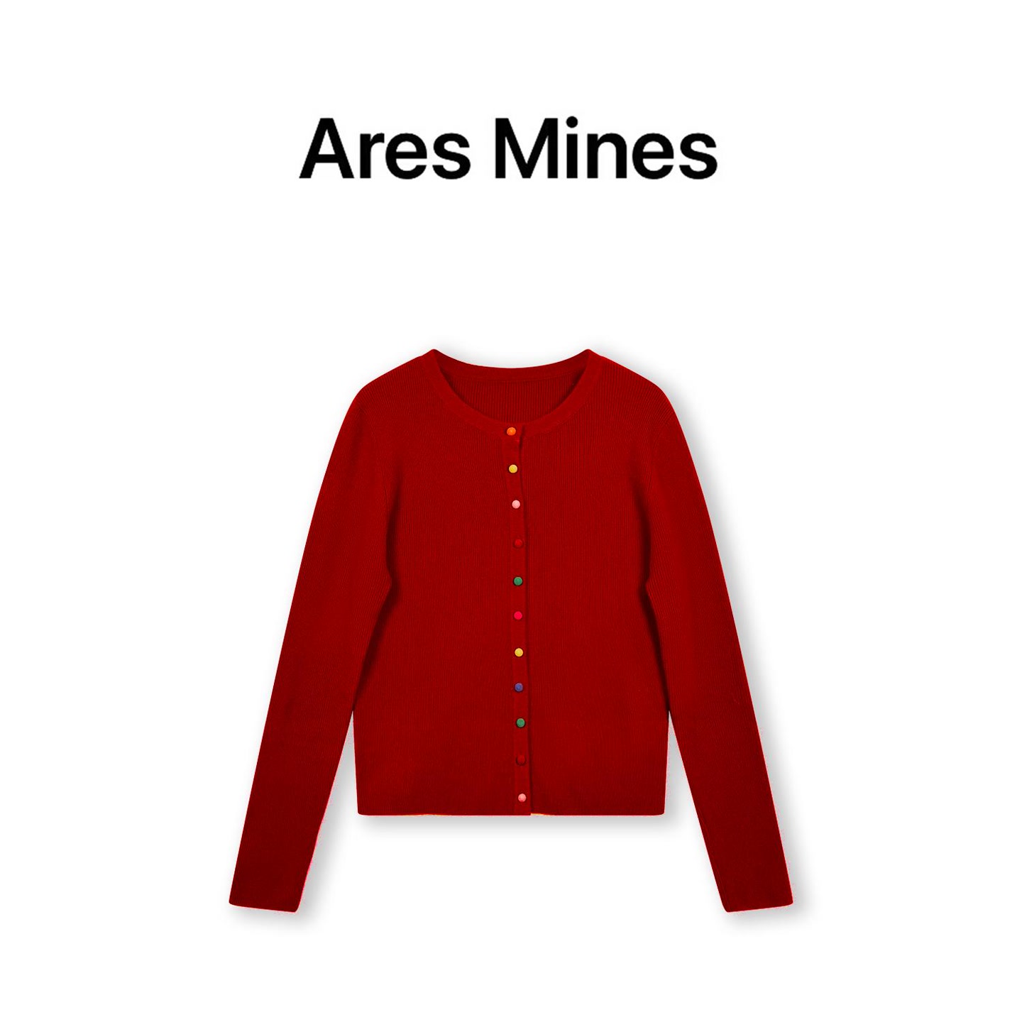 【Ares Mines】个性时尚 高密绵羊毛针织开衫