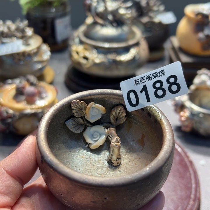 柴烧茶器，纯手工制作