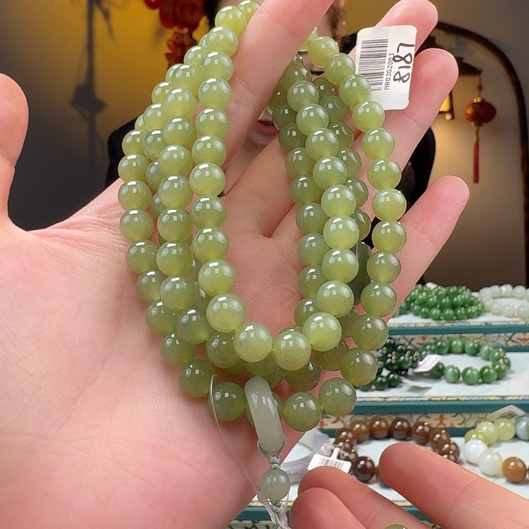 和田玉手串未镶嵌