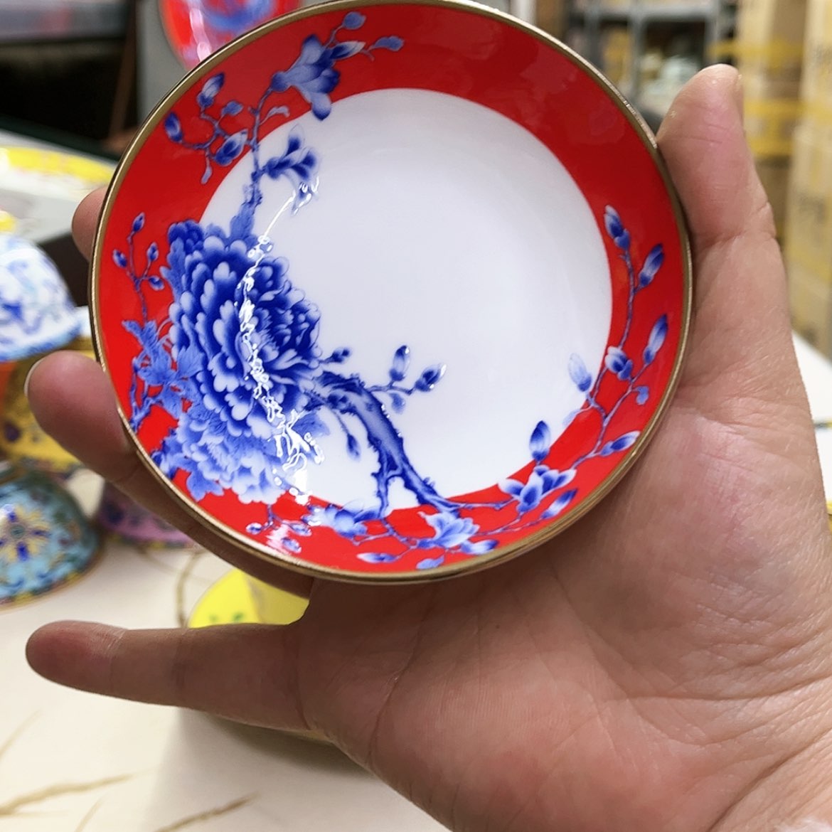 【闪购商品】骨瓷4英寸10红，。。。。