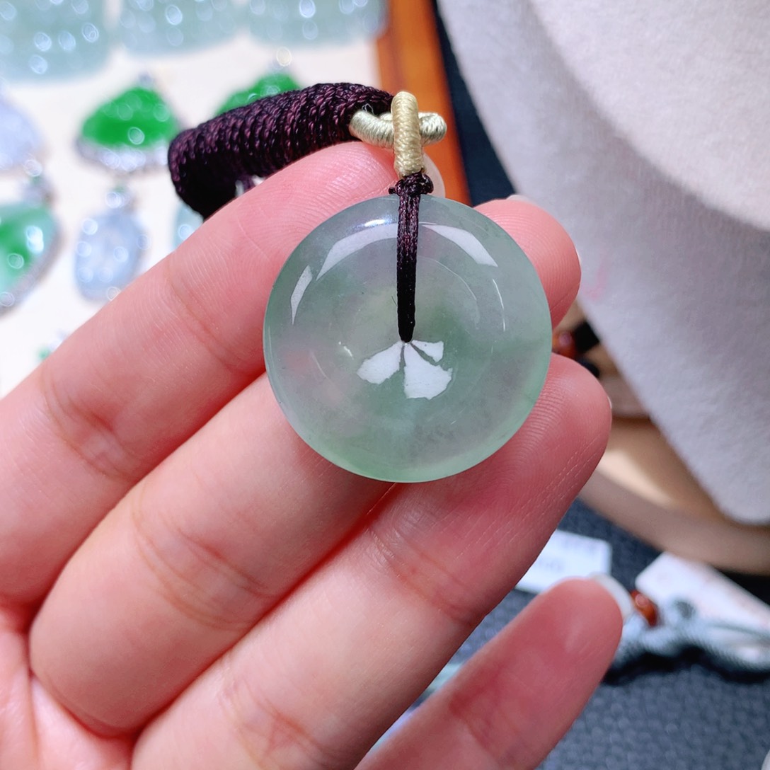 颈饰未镶嵌翡翠扣子25*5.6